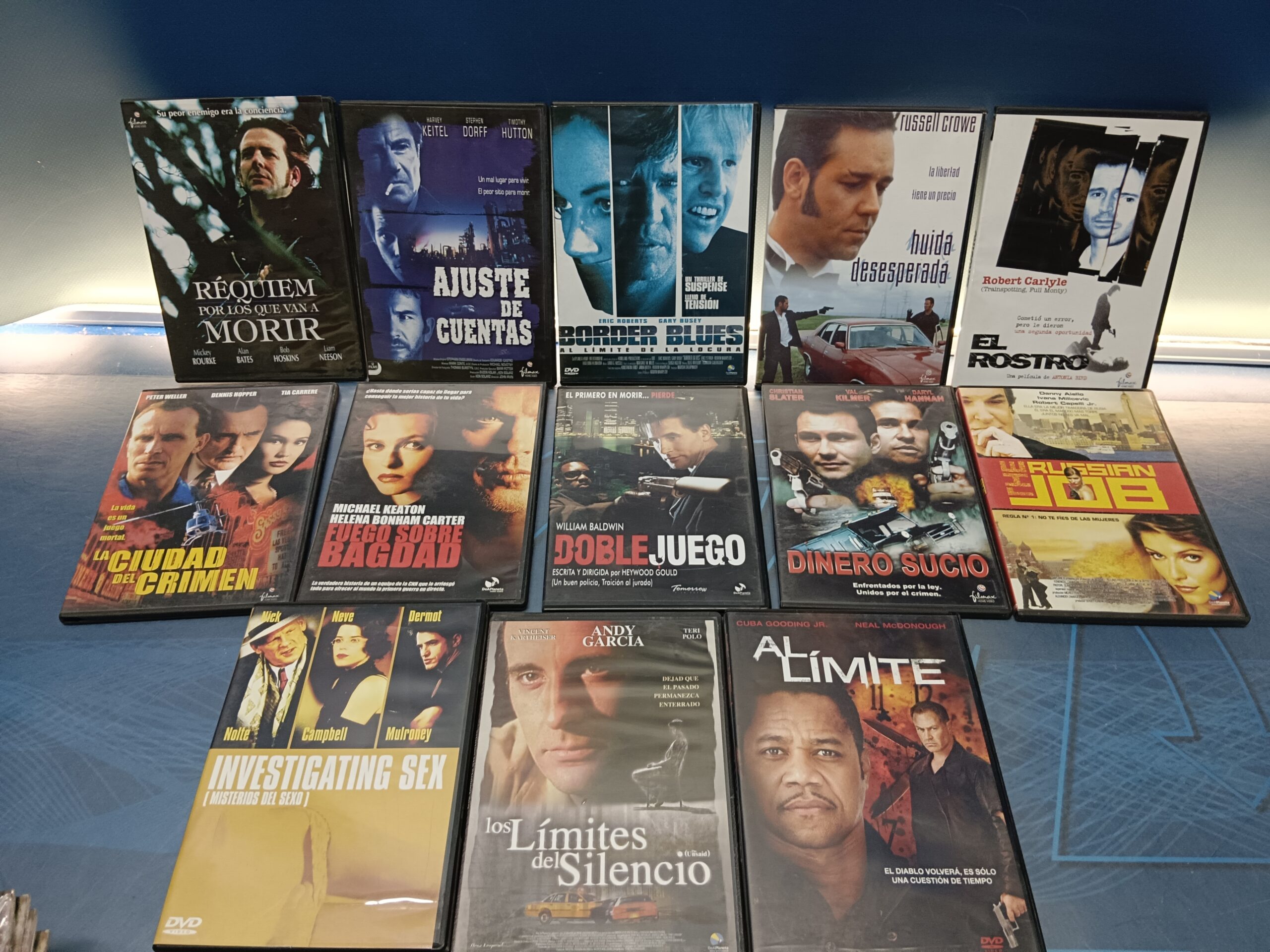 13 DVDs, películas mafia y suspense