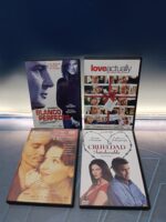 4 películas, dvds, románticas, love actually, Chocolat, Crueldad intolerable, Blanco perfecto