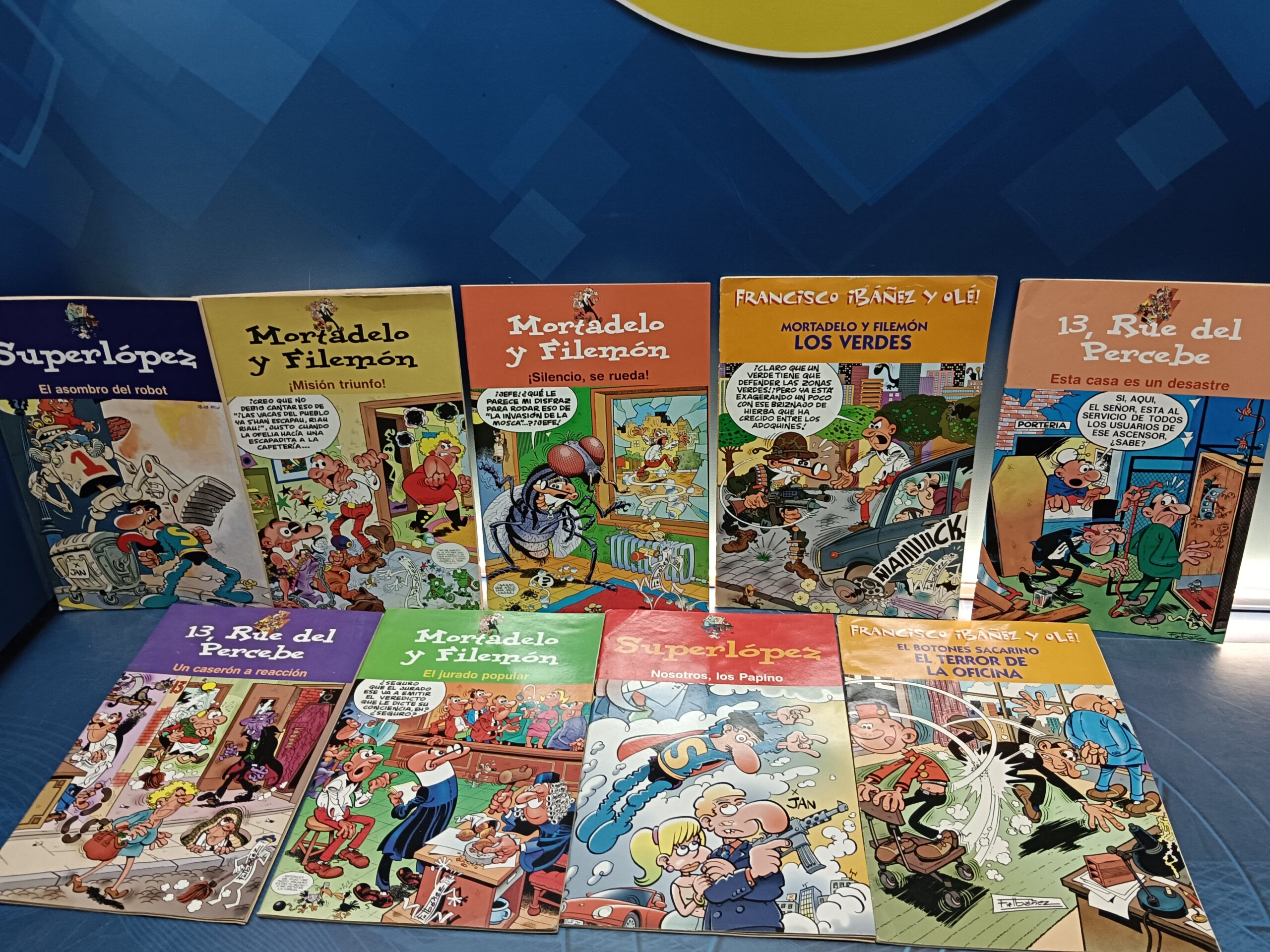 9 tebeos, comics, rue 13 del percebe, mortadelo, super lopez y mas