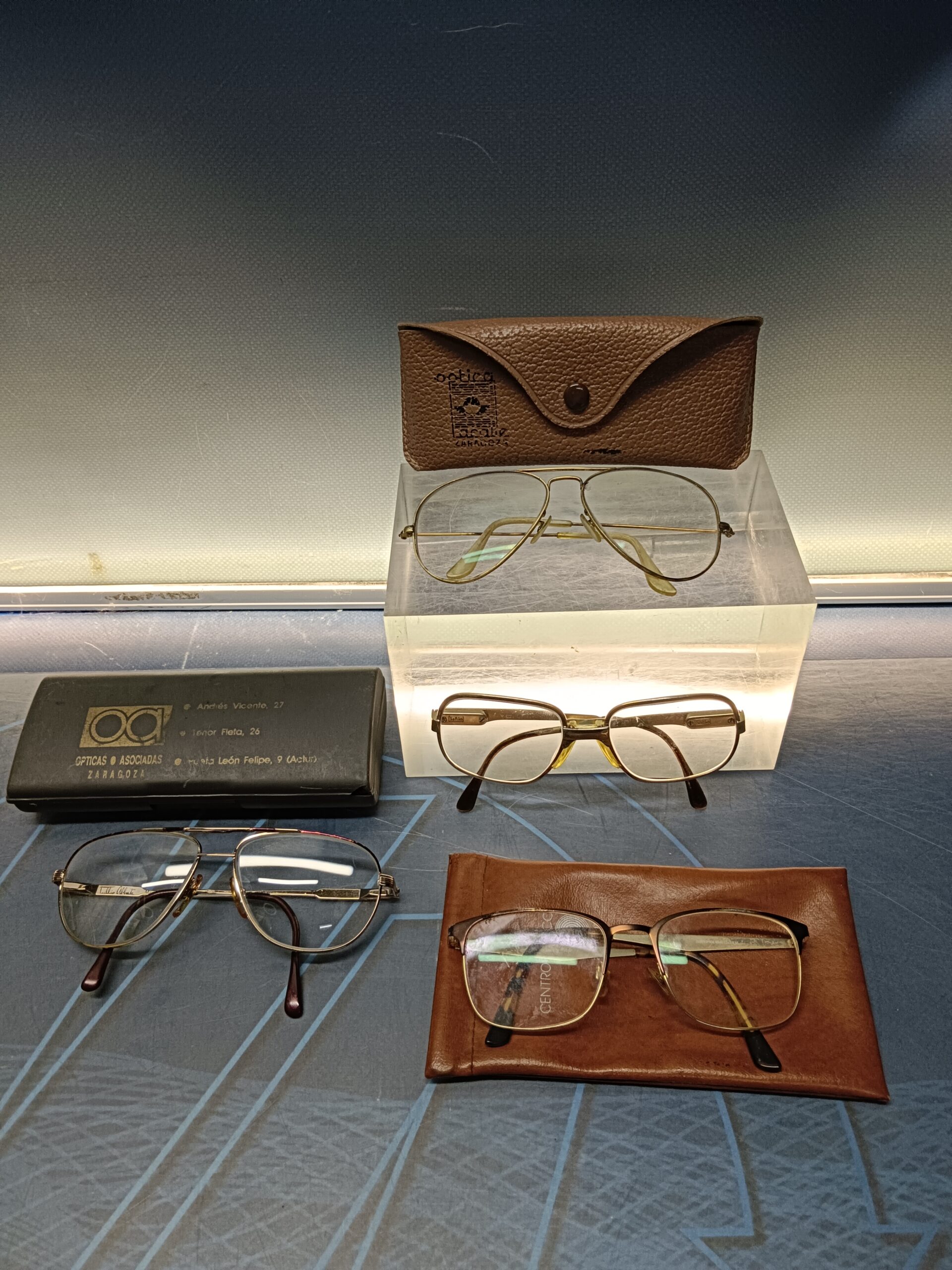 lote de 4 Gafas graduadas , años 80