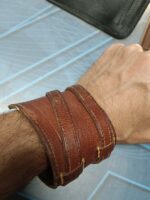 Lote de carteras y monederos y correas y bolsos de piel vintage - Imagen 2