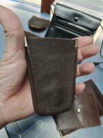 Lote de carteras y monederos y correas y bolsos de piel vintage - Imagen 7