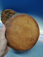 Dos Platos de madera, tallados, 22x22 xcm. Años 70 - Imagen 6