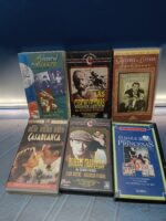 6 cintas VHS, películas clásicas, El hombre tranquilo, Las cuatro plumas, Casablanca, Arsénico por compasión y mas