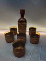 Juego de Whiskey vintage, 6 vasos + botella - Imagen 2