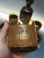 Juego de Whiskey vintage, 6 vasos + botella - Imagen 3