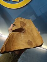 Tabla, escultura artesanal tallada en madera , decoración 43x15x03 cm - Imagen 4