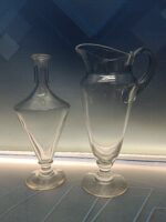 Dos Jarras de cristal estilo clásico. (jarra+florero) 29 cm