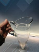 Dos Jarras de cristal estilo clásico. (jarra+florero) 29 cm - Imagen 3