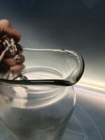 Dos Jarras de cristal estilo clásico. (jarra+florero) 29 cm - Imagen 4