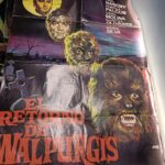 ANTIGUO CARTEL, poster, EL RETORNO DE WALPURGIS AÑO 1973 TERROR de JANO medidas 100 X 70 CM. APROX.