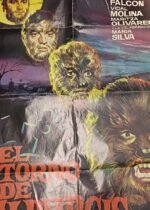 ANTIGUO CARTEL, poster, EL RETORNO DE WALPURGIS AÑO 1973 TERROR de JANO medidas 100 X 70 CM. APROX. - Imagen 2