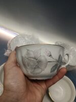 Juego de te o cafe ( 5 tazas, 5 platos) CAFE VINTAGE MOAHSA PORCELANA, vigo - Imagen 2