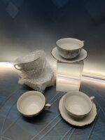 Juego de te o cafe ( 5 tazas, 5 platos) CAFE VINTAGE MOAHSA PORCELANA, vigo