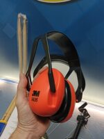 Pad de prácticas con soporte + par de baquetas y protector auditivo - Imagen 4