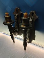 CANDELABROS DE PARED, o apliques para velas, diseño rustico, ideal para una bodega - Imagen 2