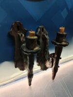 CANDELABROS DE PARED, o apliques para velas, diseño rustico, ideal para una bodega