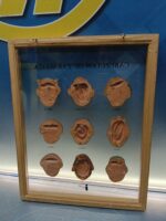 cuadro, LOS CABEZUDOS DE ZARAGOZA enmarcados, CERÁMICA PINTADA, marco de alto 48 x 37,5 x 03 cm - Imagen 8