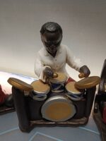 8 figuras músicos de jazz , figuras cerámica banda de jazz - Imagen 5