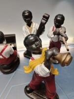 8 figuras músicos de jazz , figuras cerámica banda de jazz - Imagen 6