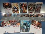 cómic, Civil War 01 AL 7 + Primera Linea. Completa. (2007) más extras (PERIÓDICO)
