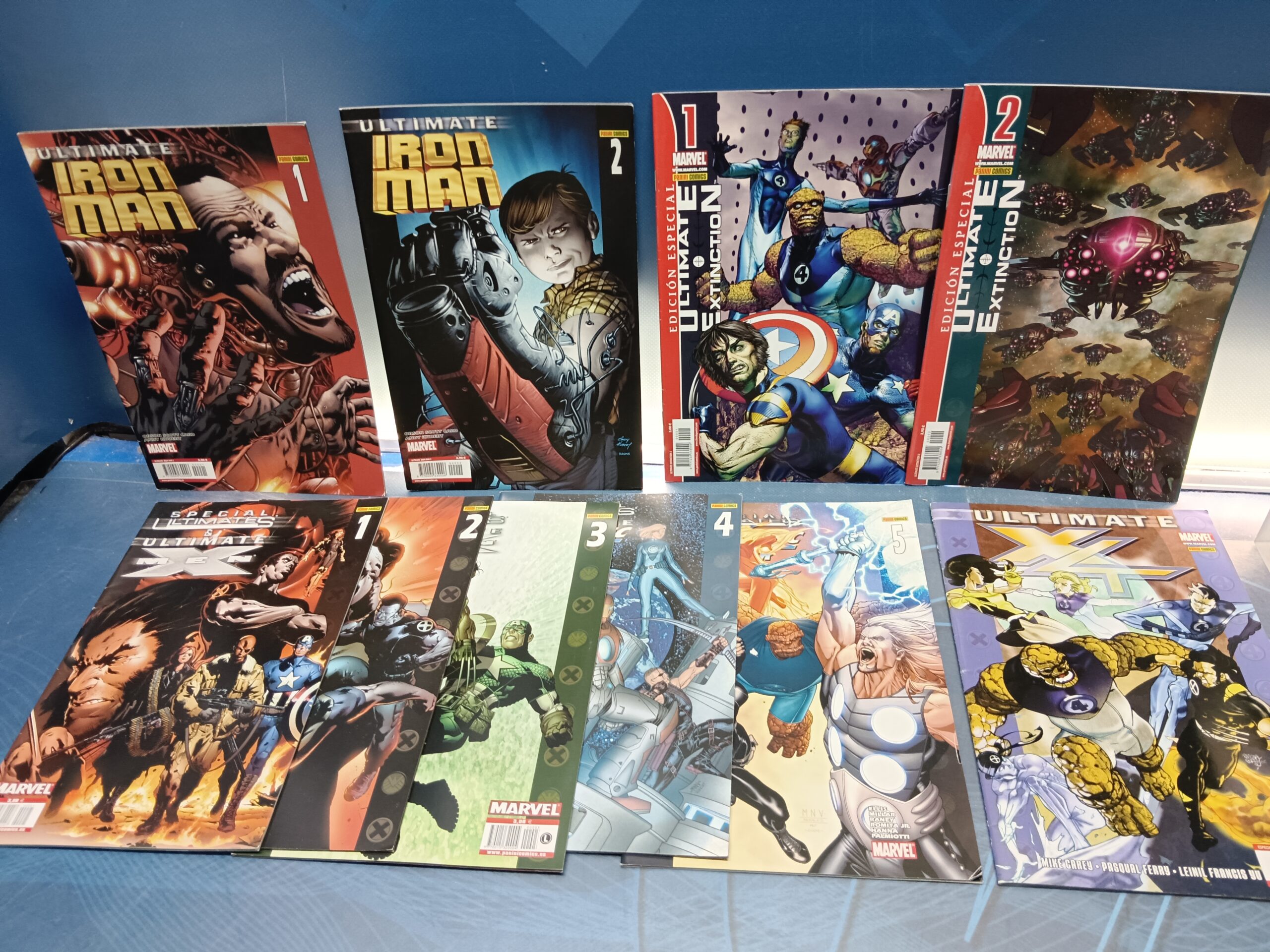 10 comics, especiales  ULTIMATES + iron man nº 1 y 2