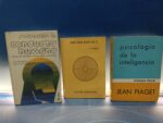 3 libros Sentirse bien en si + modificación de conducta humana + Psicología de la inteligencia