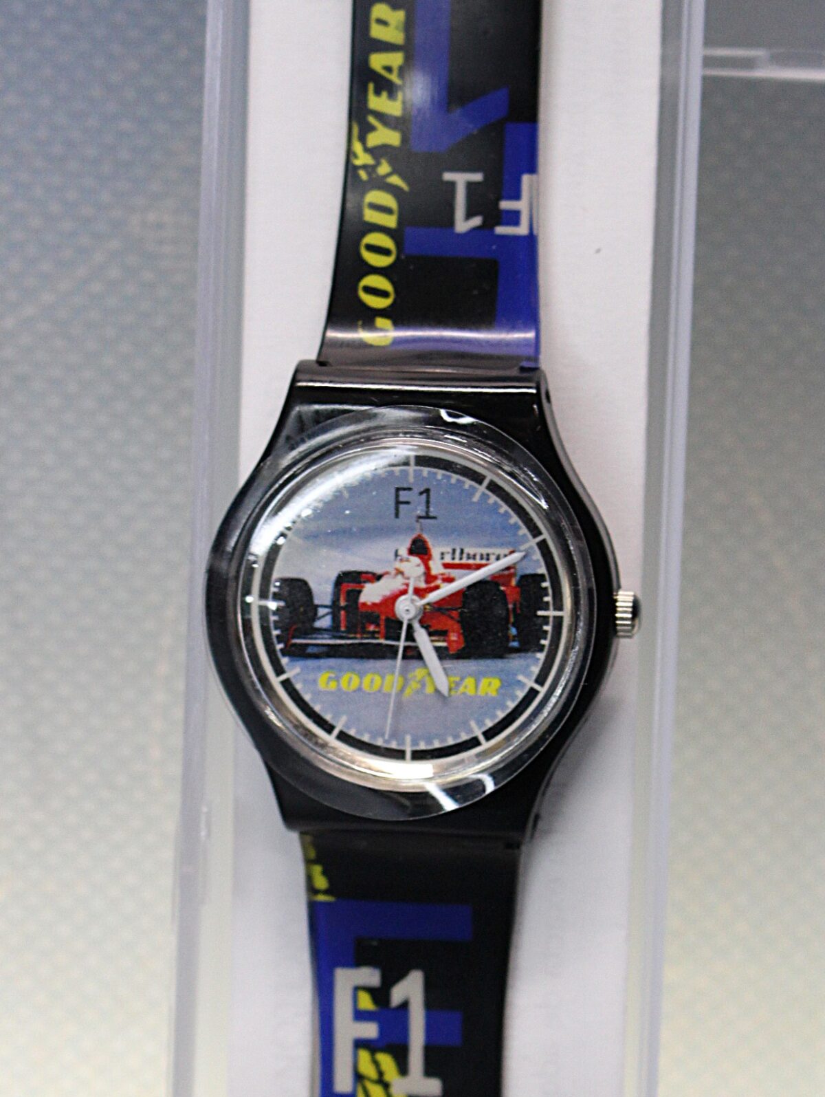 IMG_7515 03. Reloj de pulsera publicidad Goodyear F1, Temax. - Imagen 1