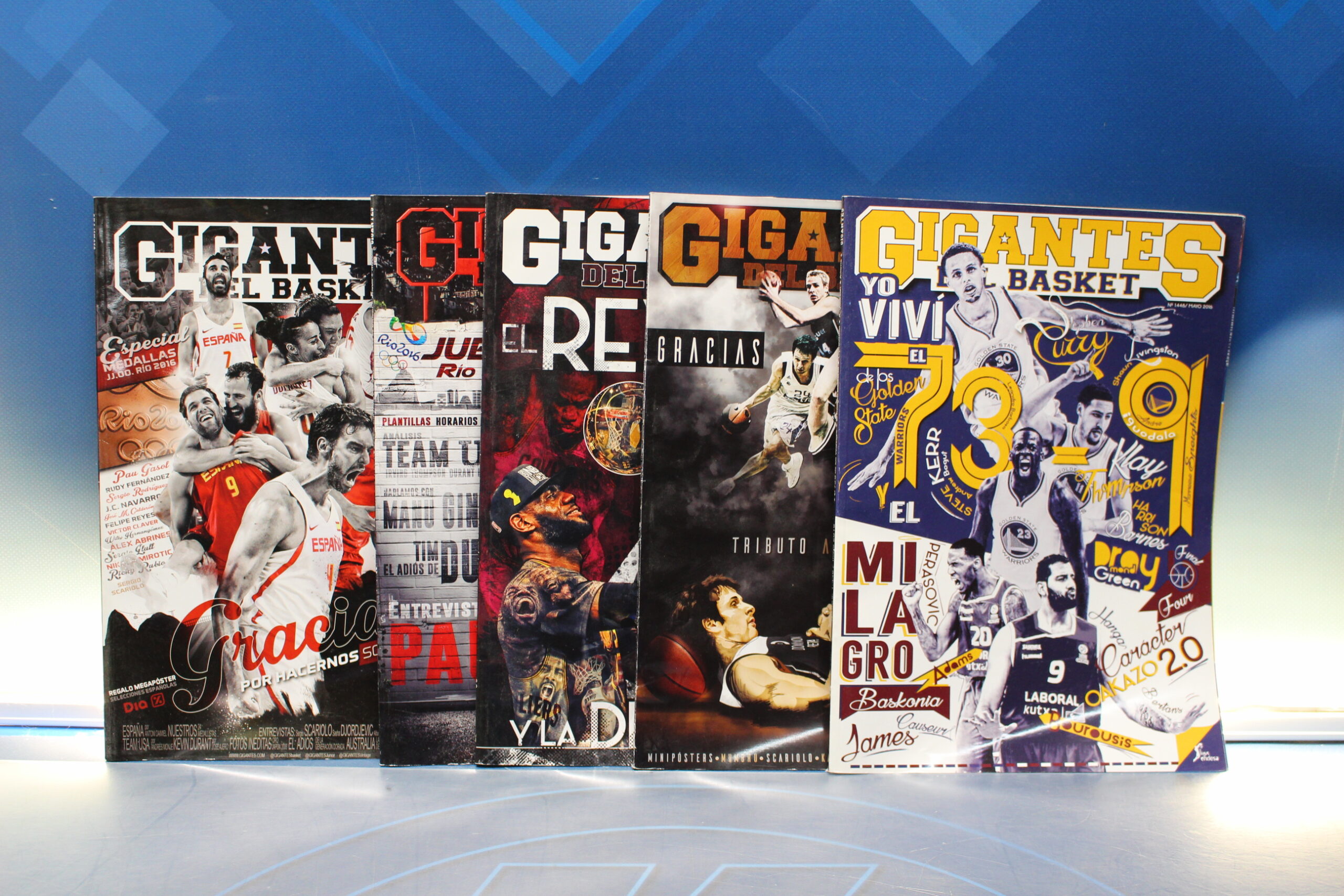 5 Revistas Baloncesto. Gigantes del Basket de 2016 de Mayo a Septiembre (1448 – 1452).