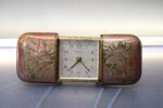 Antiguo reloj despertador de viaje o de bolsillo Europa, 7 jewels. Estilo "Movado Ermeto”.