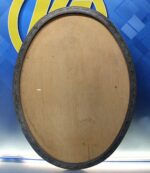 2 marcos ovalados grandes de metal plateado repujado. - Imagen 2