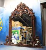 Gran espejo en madera tallada. - Imagen 2