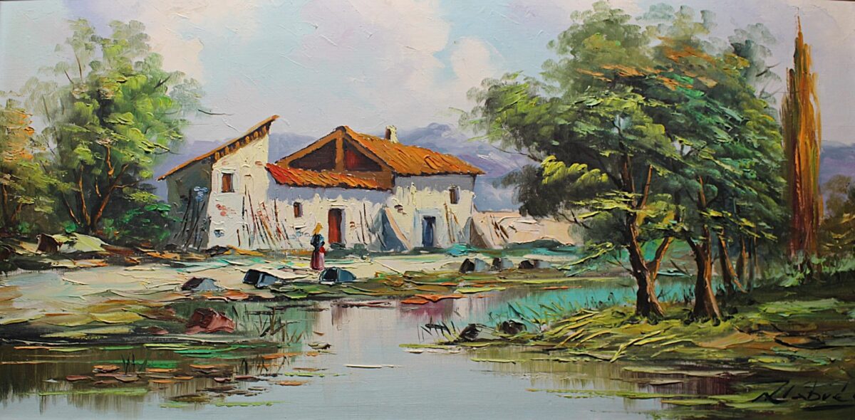 IMG_8524 Óleo sobre tela. Enmarcado. Firmado Llabrés. - Imagen 1