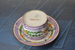 Taza y plato de porcelana Limoges, Betoule Legrand & Cie, Francia. 1904 – 1920. - Imagen 4