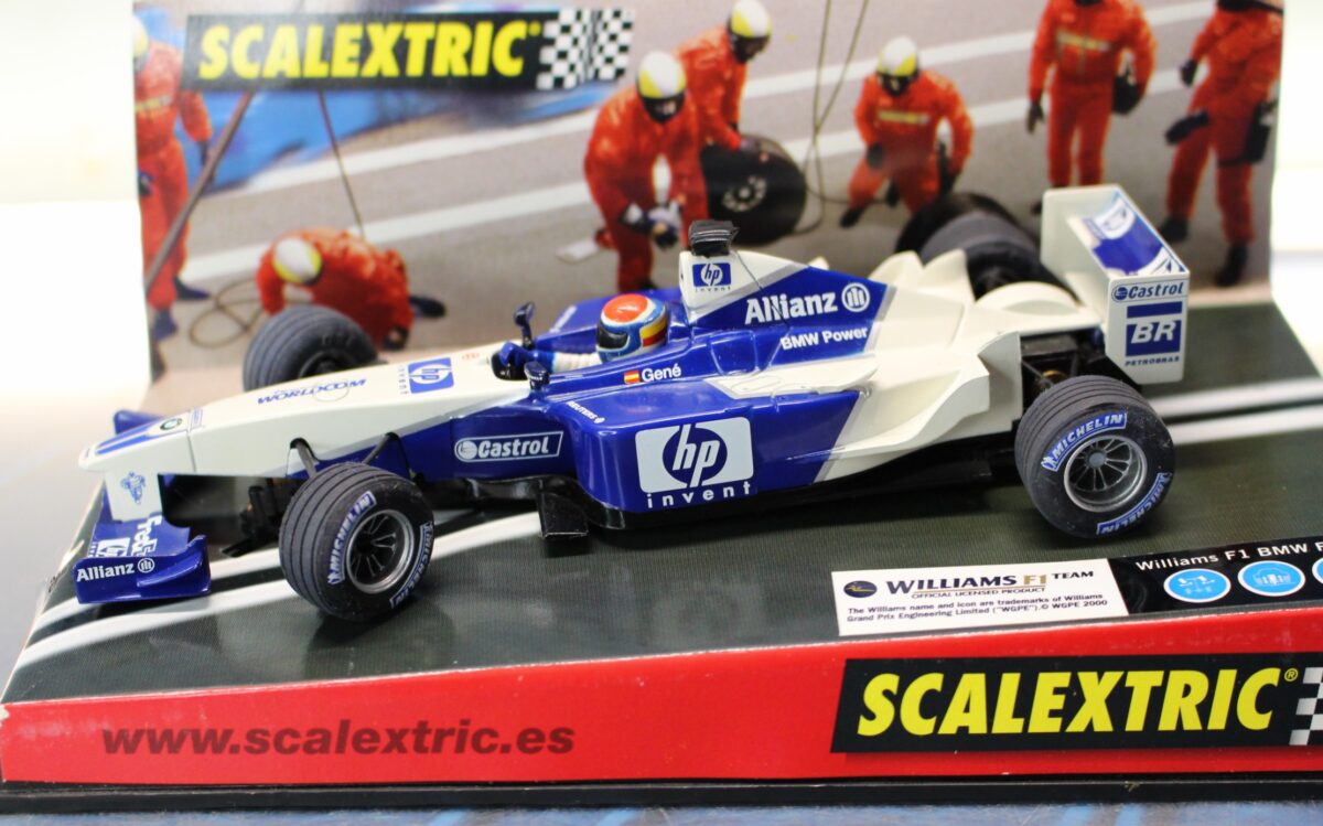 IMG_9071 BMW Williams F1 “Gené 2002”. Scalextric Tecnitoys 6108 coche slot. - Imagen 1