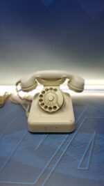 Teléfono Krone 1960 Alemania Baquelita Beige