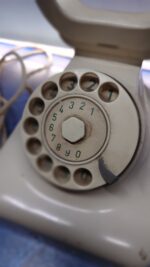 Teléfono Krone 1960 Alemania Baquelita Beige - Imagen 4