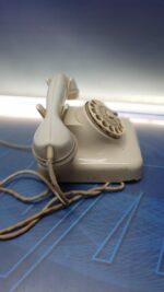 Teléfono Krone 1960 Alemania Baquelita Beige - Imagen 5