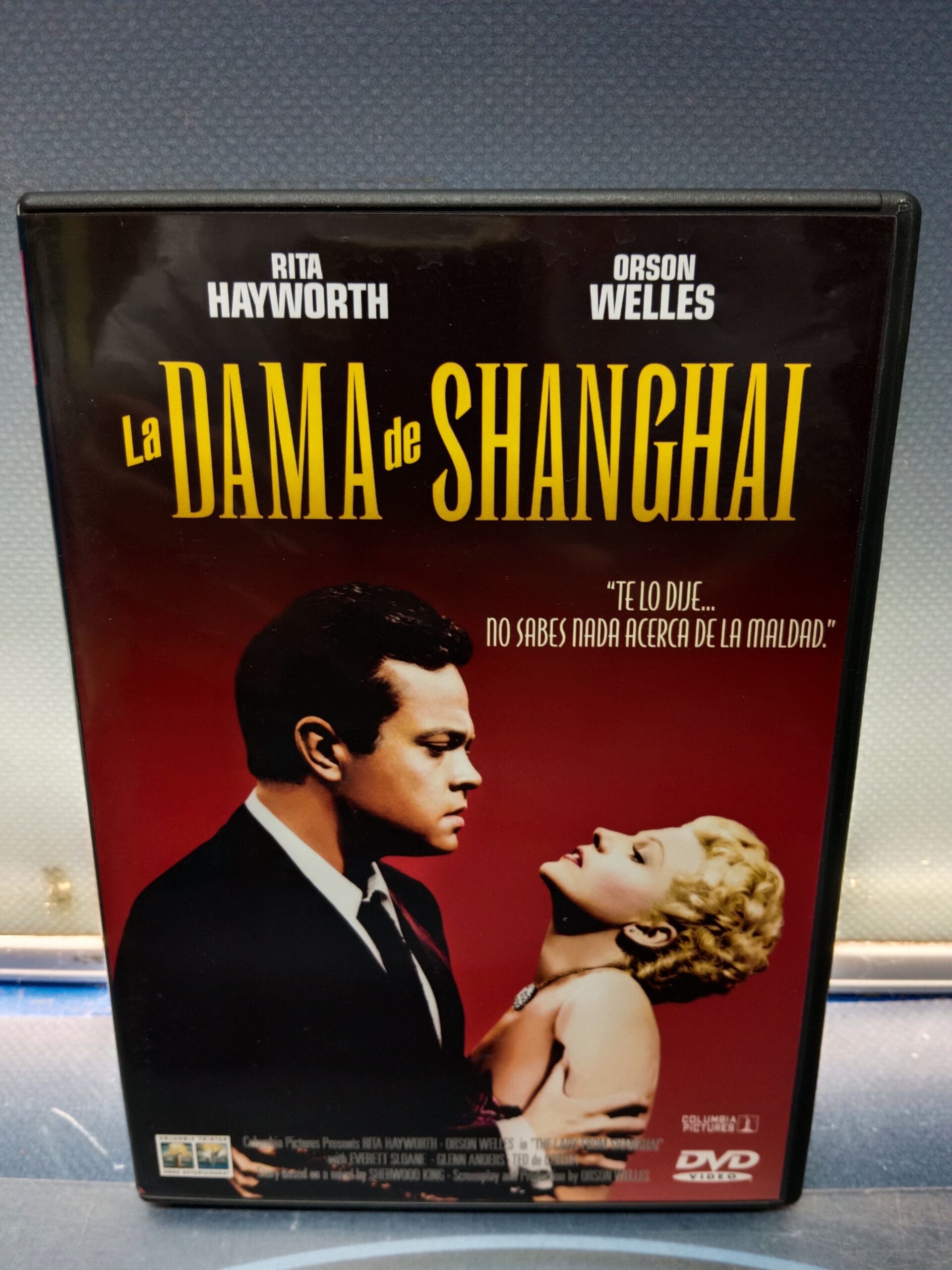Dvd, La dama de Shangai. Orson Wells y Rita Hayworth.