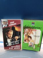 2 cintas VHS, sean connery