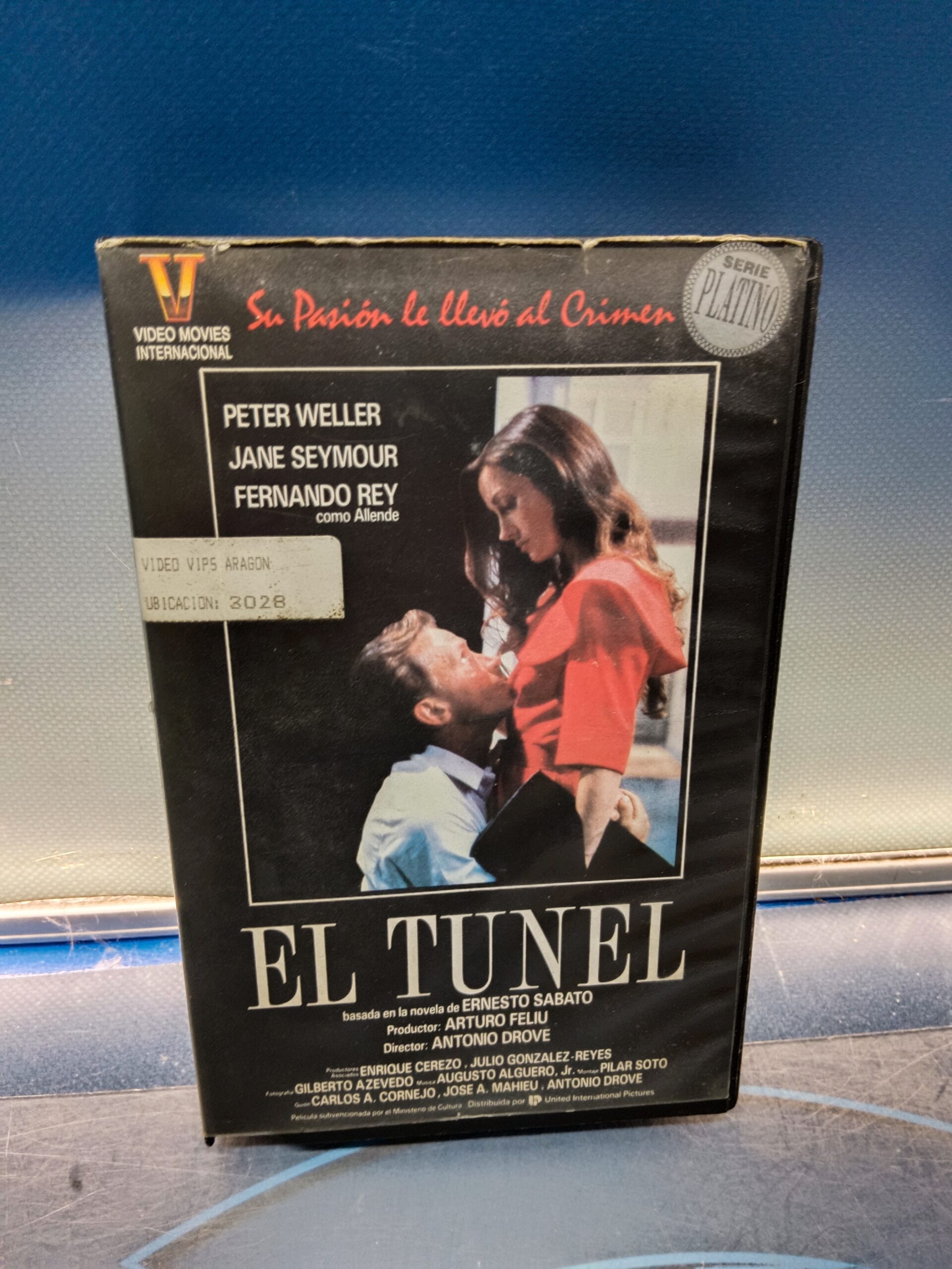 película en VHS, EL TUNEL (1988) - ANTONIO DROVE - PETER WELLER