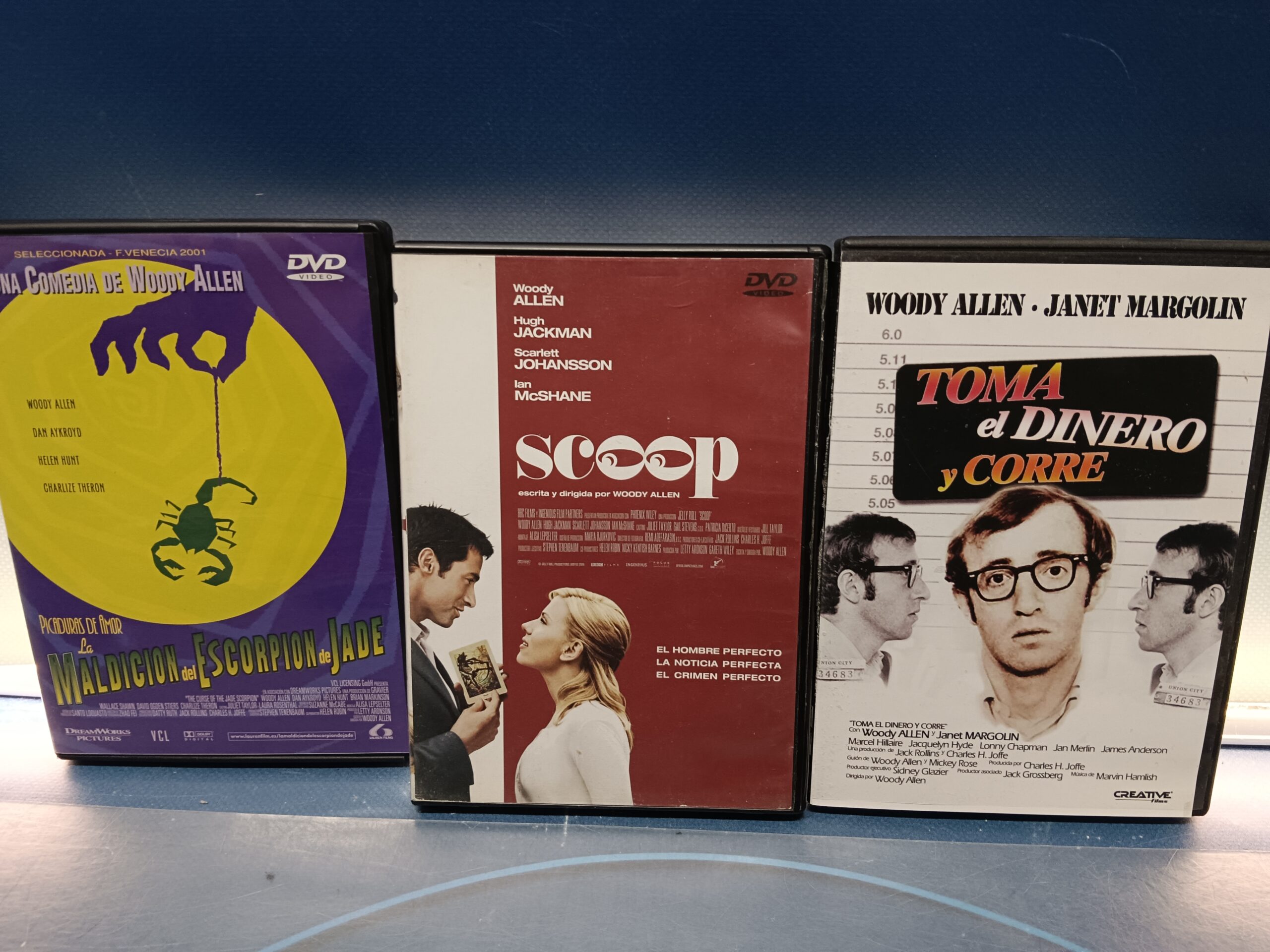 3 películas, dvd, especial Woody allen