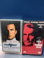 4 cintas VHS, Action movies, Alerta Máxima, Glimmer Man; La caza del octubre rojo, Juego de Patriotas - Imagen 2