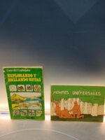 2 libros EXPLORANDO Y HALLANDO RUTAS + MONTES UNIVERSALES. JUEGOS DE INTERIOR Y BOSQUE
