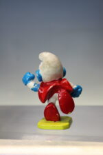 Los Pitufos: SuperPitufo Superman. Figura de PVC. Sin marca, bootleg, vintage. - Imagen 5