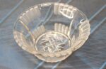 Pequeño cuenco de cristal tallado Brockwitz Glass, art decó, años 30.