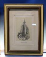 3 Reproducciones de dibujos enmarcados de Francisco Javier Parcerisa. - Imagen 2