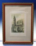 3 Reproducciones de dibujos enmarcados de Francisco Javier Parcerisa. - Imagen 3