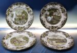 01. 4 platos de la colección "Romantic England" de Johnson Brothers.