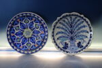 2 Platos vintage cerámica turca, Turquía.